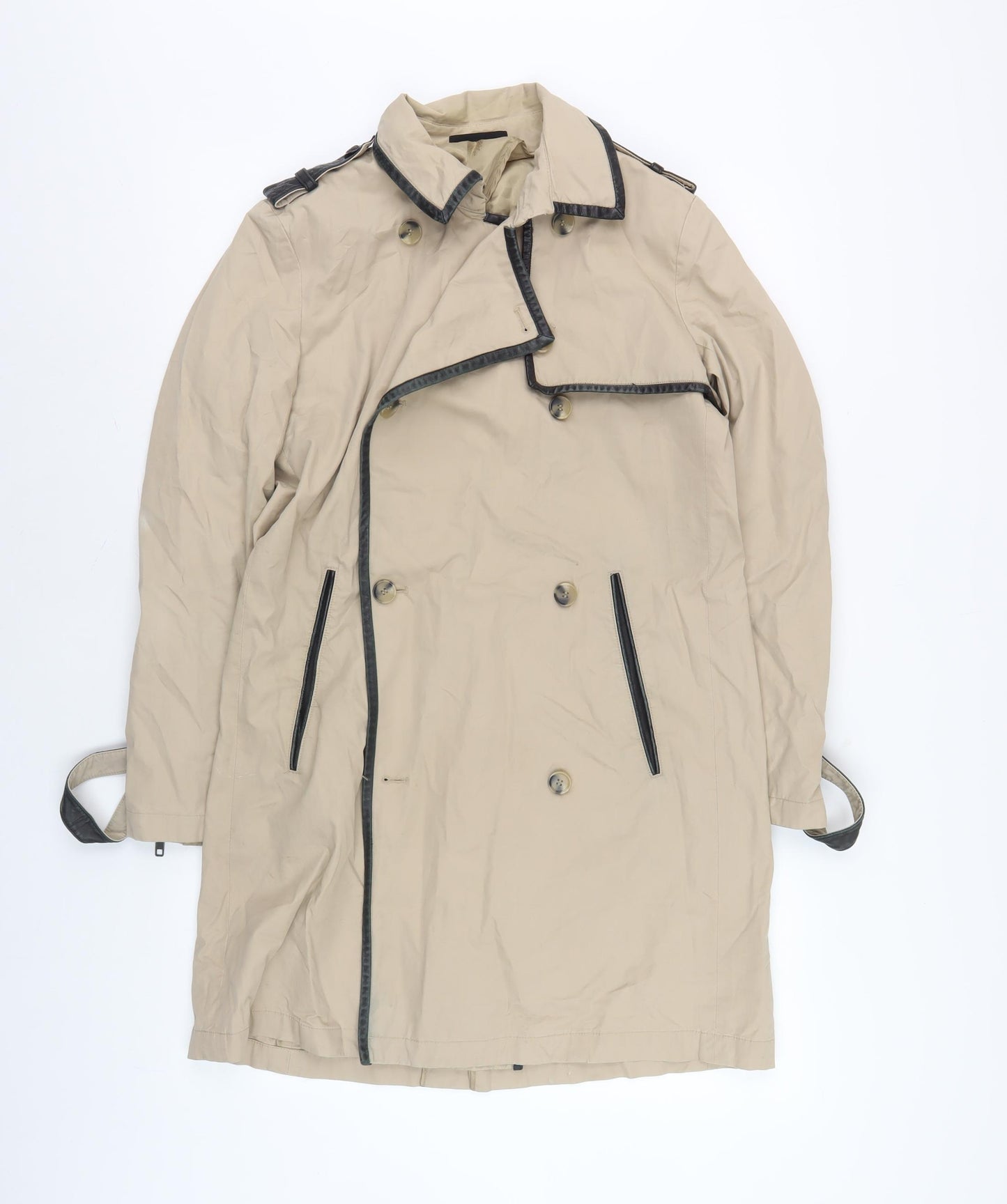 The Kooples Men's Beige Trench Coat Size 38