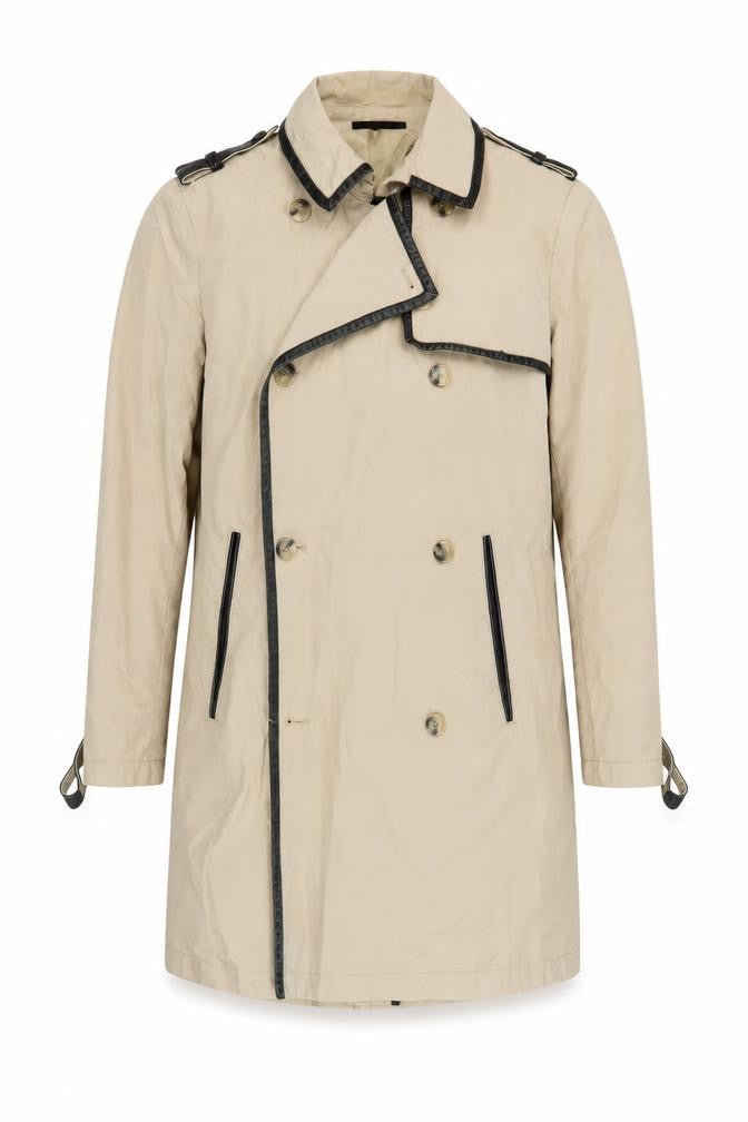 The Kooples Men's Beige Trench Coat Size 38