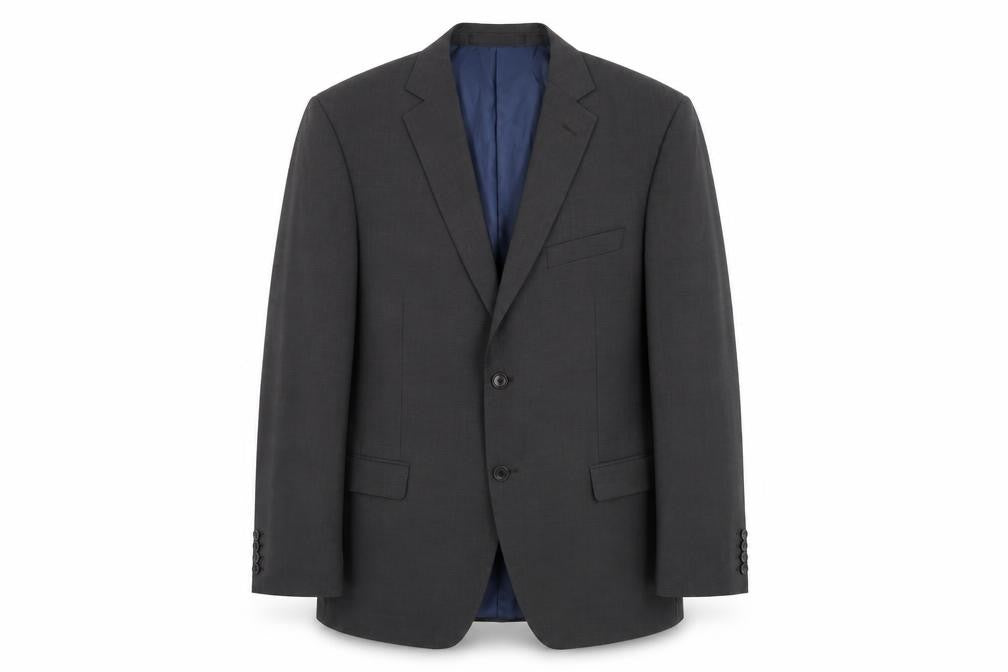 Front view of Marks & Spencer Grey Men's Blazer, 42 Chest, Regular Fit