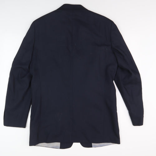 Pierre Cardin Men's Blue Blazer Jacket, Single-Breasted 40L