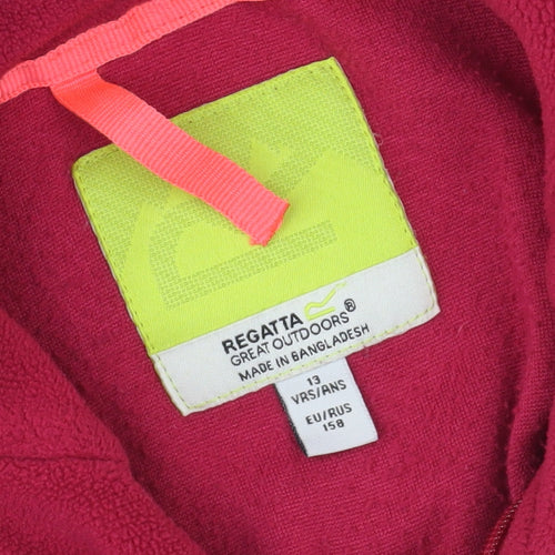 Regatta Girls Red Pullover Fleece Sweatshirt - Size 11-12