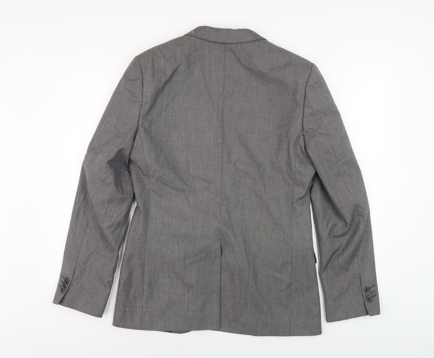 River Island Men's Grey Blazer 38R Regular Fit, Formal Jacket