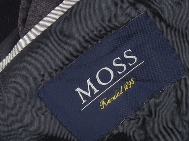 Moss Black Men's Wool Blazer Size 42S Formal