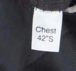 Moss Black Men's Wool Blazer Size 42S Formal