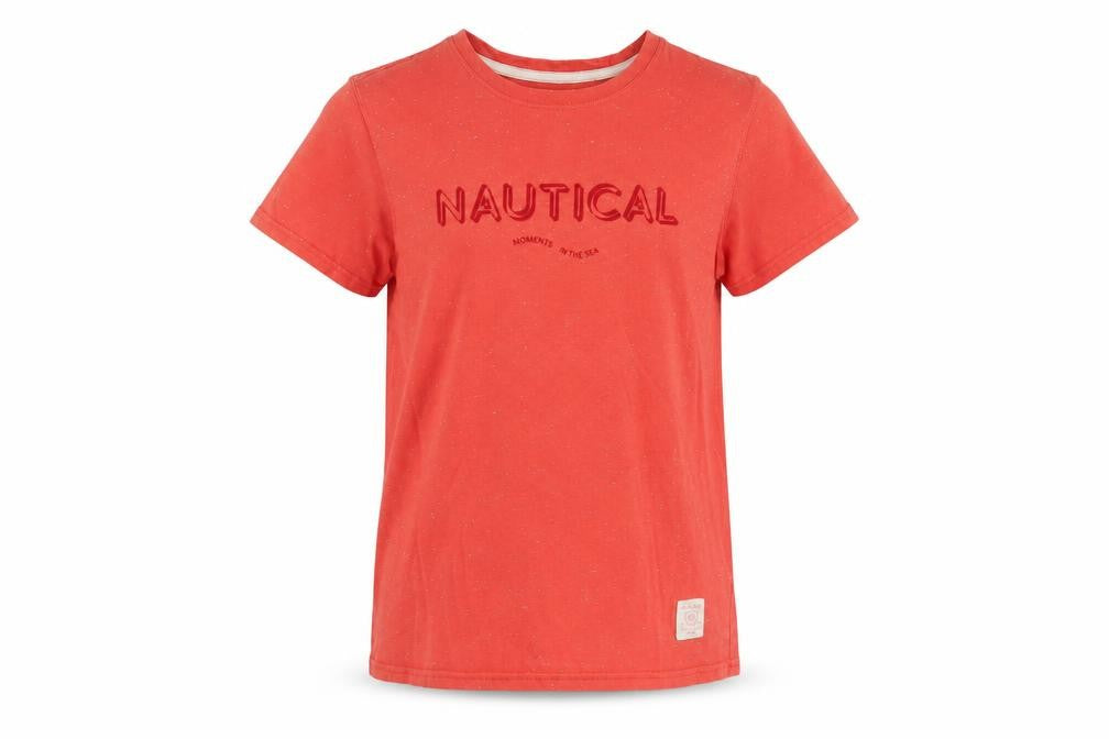 Massimo Dutti Girls Red Nautical T-Shirt 9-10 Years