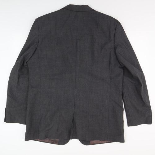 S.Oliver Men's Grey Wool Blazer - Size UK 44, Formal