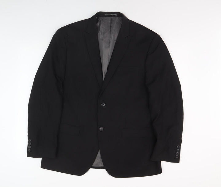 Next Men's Black Regular Suit Jacket 42R