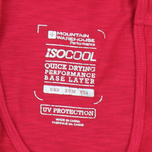 Mountain Warehouse Women's Red T-Shirt Size 8