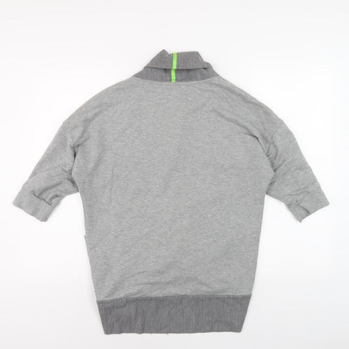 Puma Men's Grey Shawl Collar Jersey Jacket, S