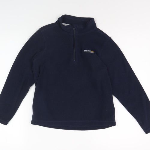 Regatta Boys Blue Fleece Zip Sweatshirt, 11-12 Years