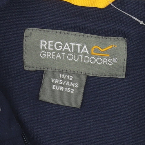 Regatta Boys Blue Fleece Zip Sweatshirt, 11-12 Years