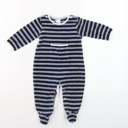 Jasper Conran Unisex Baby Blue Striped Babygrow 3-6 Months