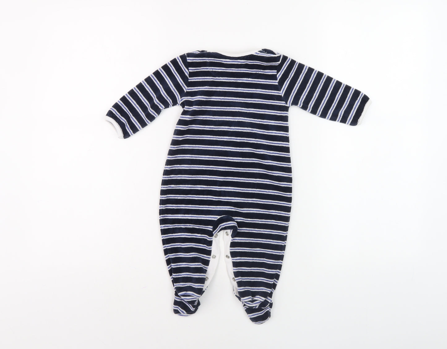 Jasper Conran Unisex Baby Blue Striped Babygrow 3-6 Months