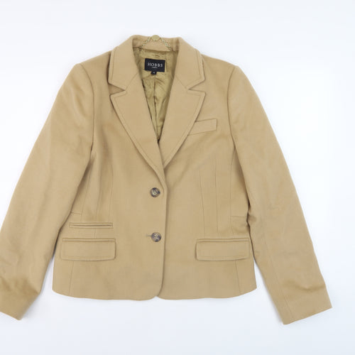 Hobbs Women's Beige Blazer, Size 14, Classic Business Style