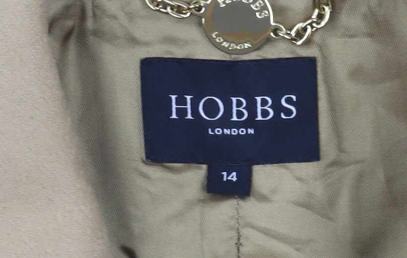 Hobbs Women's Beige Blazer, Size 14, Classic Business Style