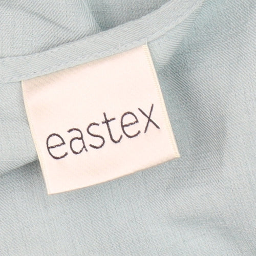 Eastex Women's Green V-Neck Blouse Size 14