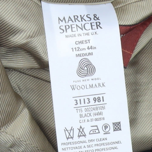 Marks and Spencer Men's Black Blazer 44