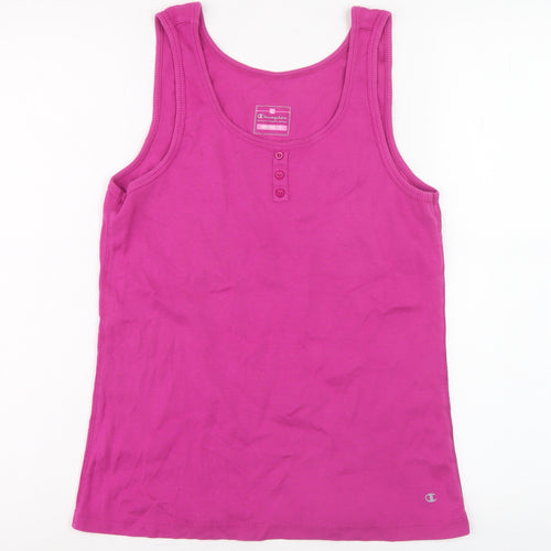 Champion Women's Pink Tank Top - Size L