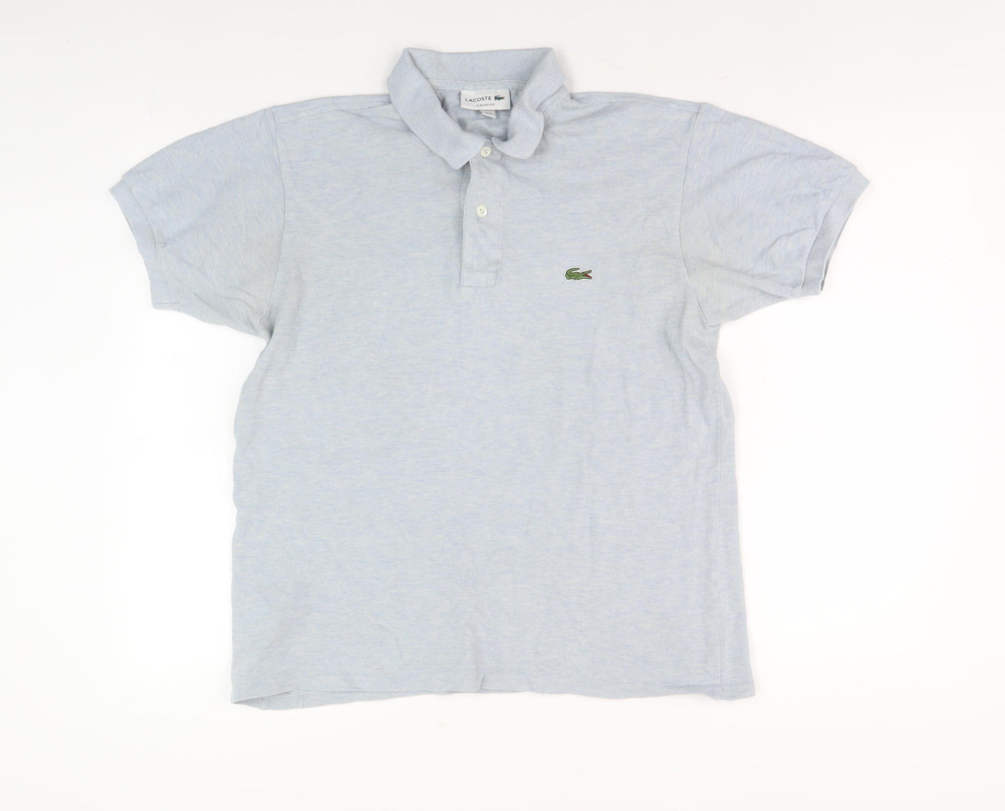 Lacoste Men's Grey Polo Shirt, Size S, Classic Fit