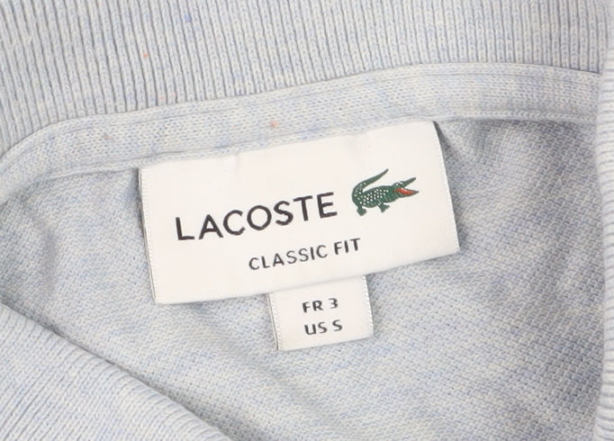 Lacoste Men's Grey Polo Shirt, Size S, Classic Fit