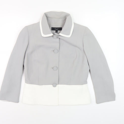 Un Jour Ailleurs Women's Grey Basic Jacket 12
