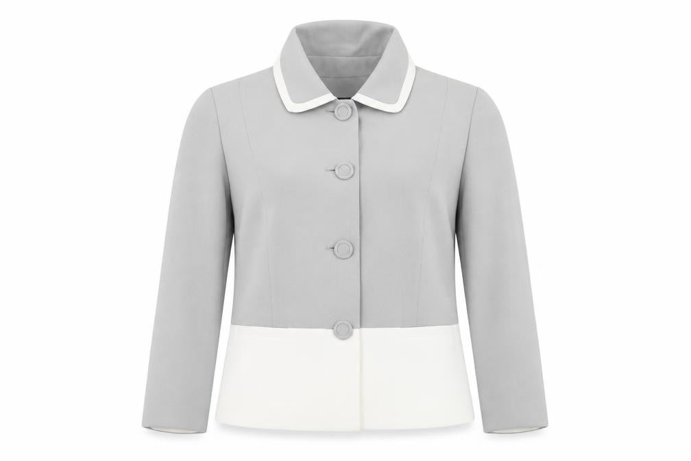Un Jour Ailleurs Women's Grey Basic Jacket 12