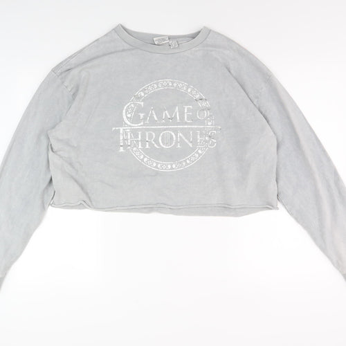 HBO Women's Grey Game of Thrones Sweatshirt L