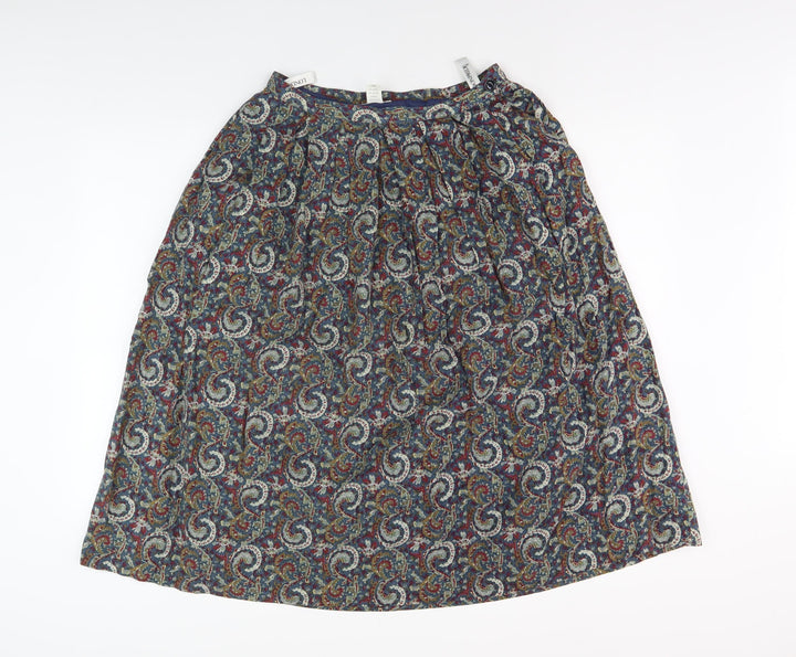 Viyella Women's Multicoloured Paisley Skirt, Size 12