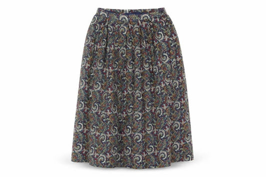 Front view of Viyella Women's Multicoloured Paisley Skirt, size 12