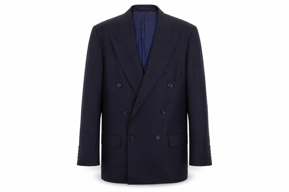 Magee Men's Blue Double-Breasted Blazer, 42