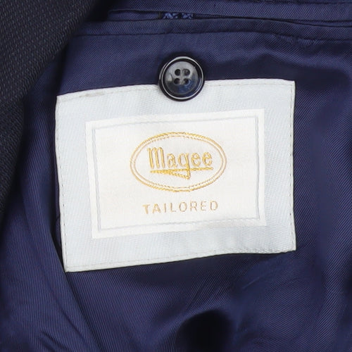 Magee Men's Blue Double-Breasted Blazer, 42