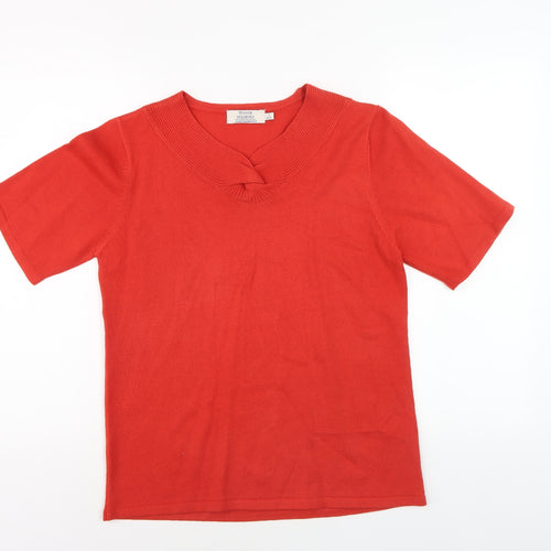 Honor Millburn Women's Red S Pullover Jumper V-Neck