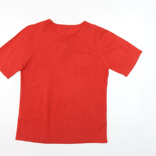 Honor Millburn Women's Red S Pullover Jumper V-Neck