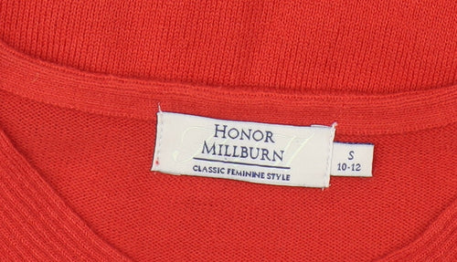 Honor Millburn Women's Red S Pullover Jumper V-Neck