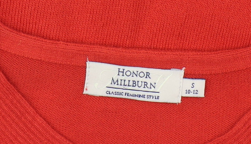 Honor Millburn Women's Red S Pullover Jumper V-Neck