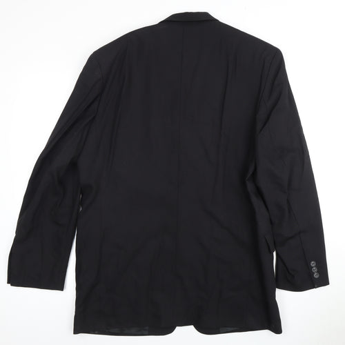 Pierre Cardin Men's Black Wool Blazer Size 40