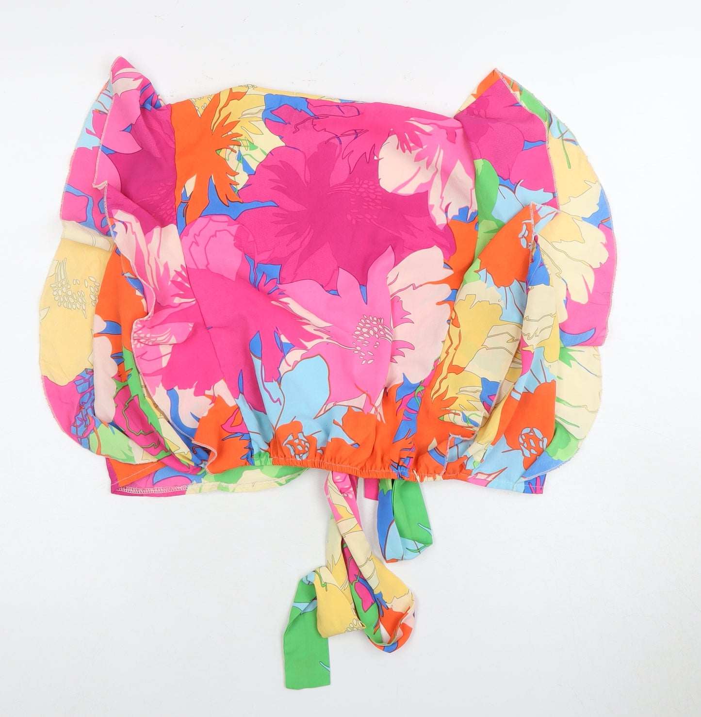 Flamant Rose Women's Floral Tie-Front Top Size S