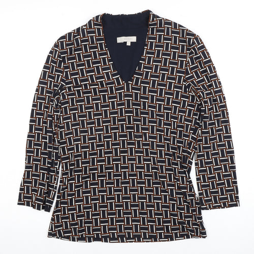 Hobbs Women's Multicoloured Geometric Blouse S