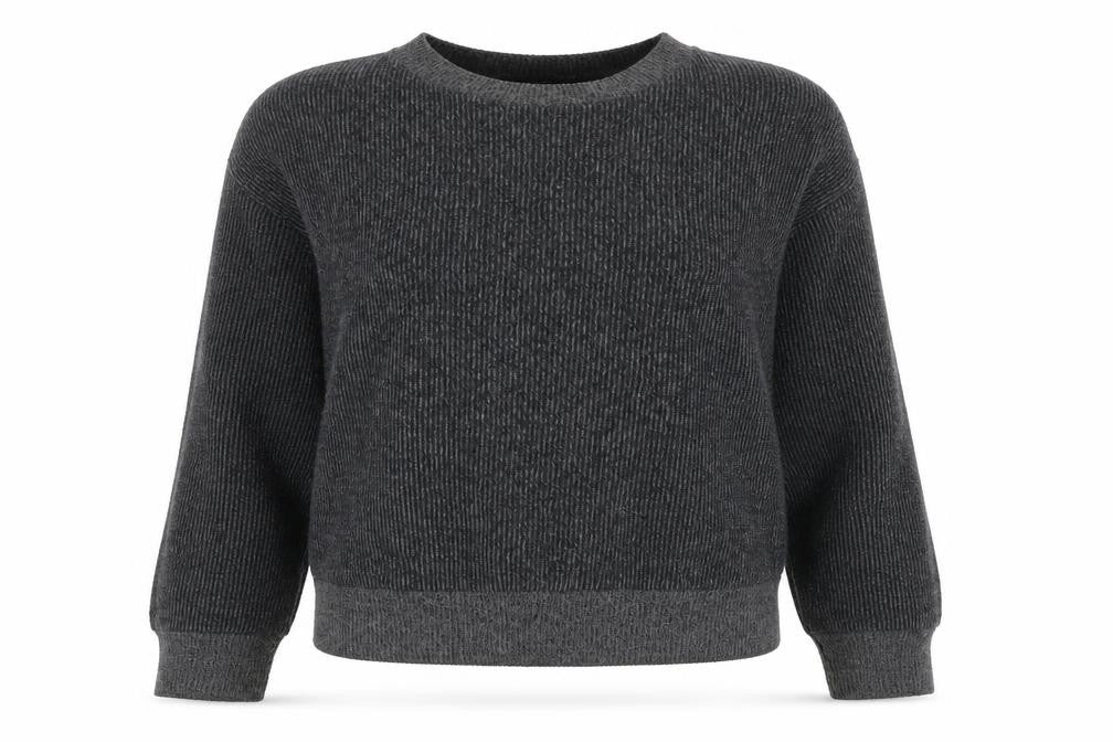 Front view of Zara Women's Grey Knit jumper, size 12