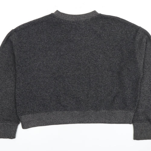 Zara Women's Grey Knit Pullover Jumper Size 12
