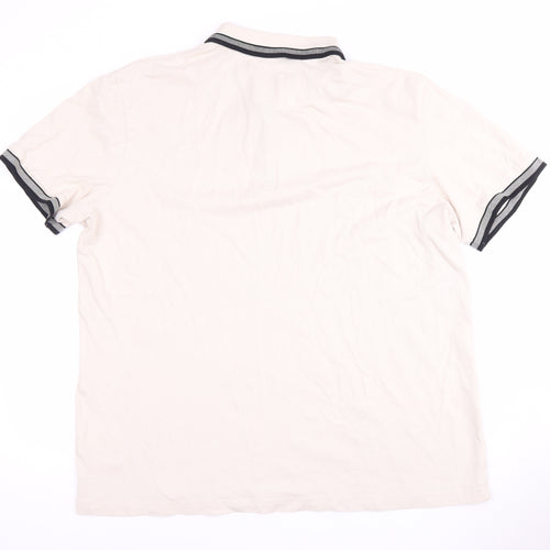 BOSS Men's Beige Polo Shirt XL Regular Fit, Short Sleeve