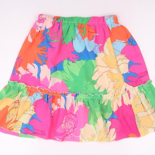 Flamant Rose Women's Multicoloured A-Line Skirt Size 4
