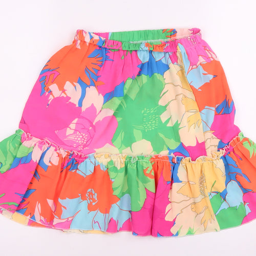 Flamant Rose Women's Multicoloured A-Line Skirt Size 4