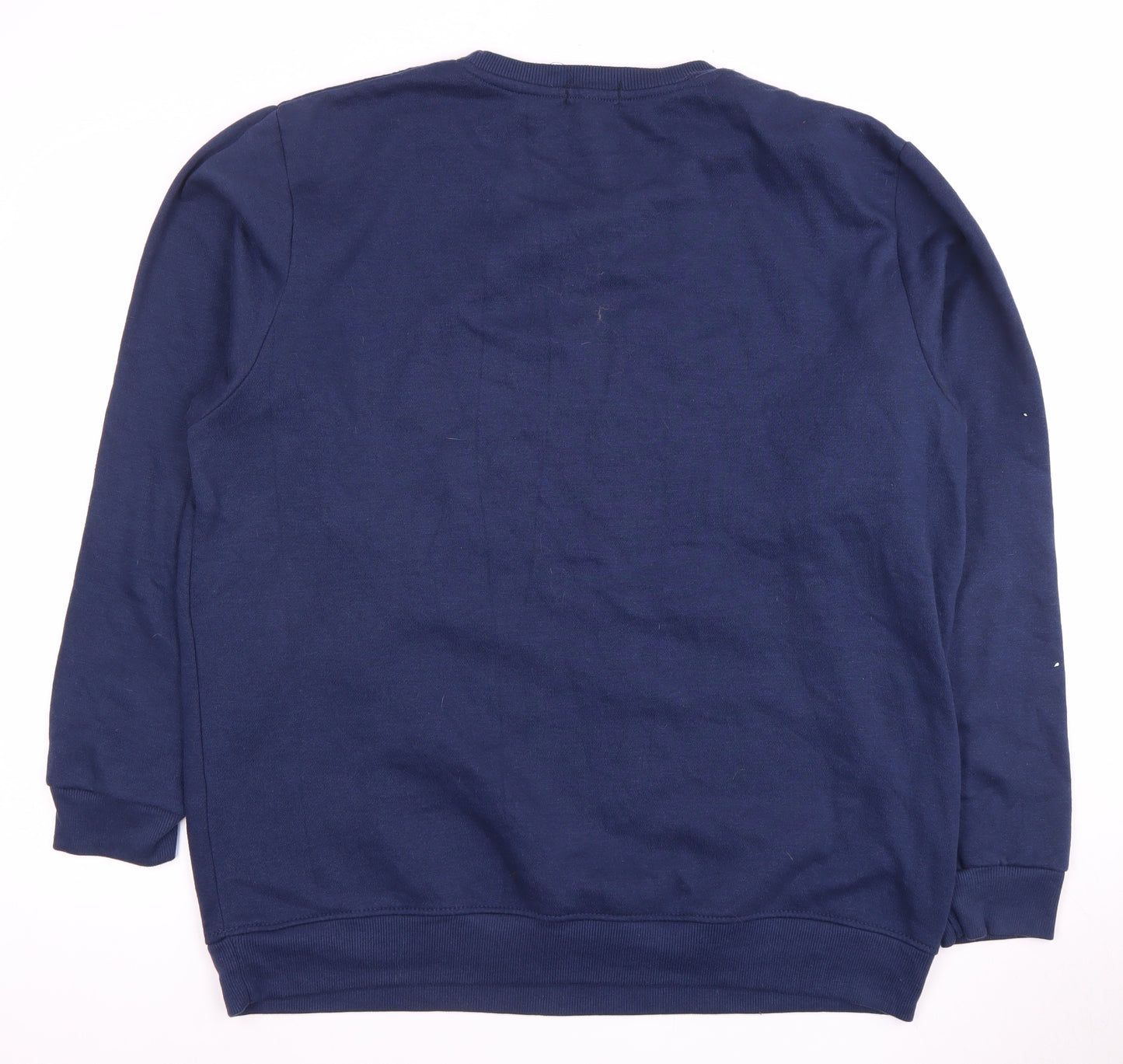 boohooMAN Men's Blue 2XL Pullover Sweatshirt