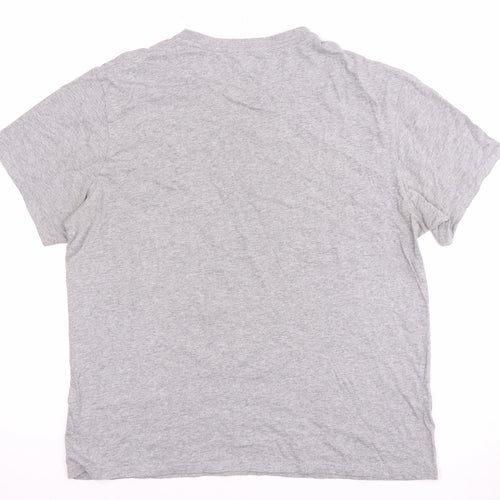 DKNY Men's Grey Short Sleeve Crew Neck T-Shirt L