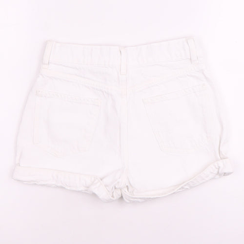 River Island Girls White Bermuda Denim Shorts 11-12 Years