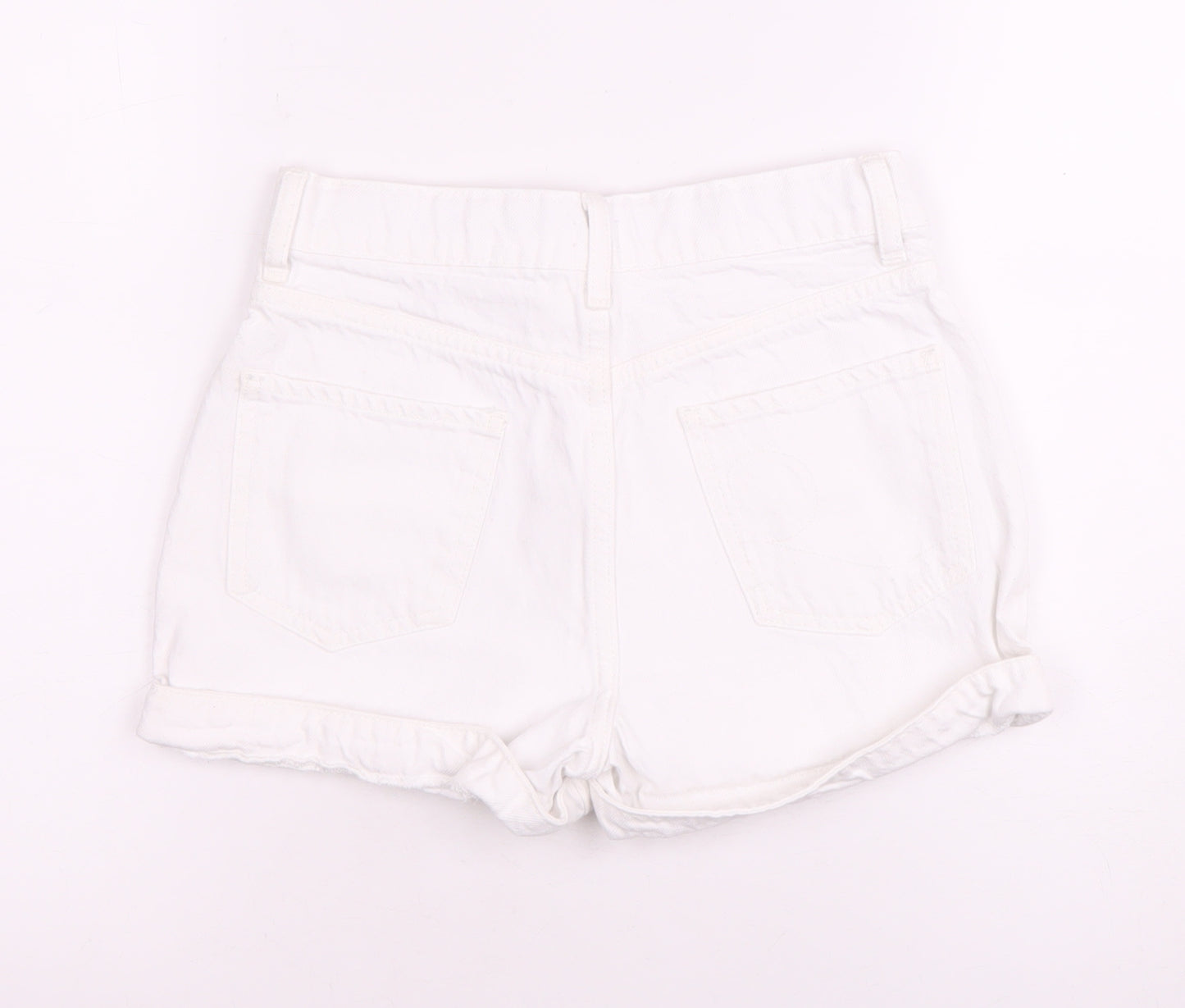 River Island Girls White Bermuda Denim Shorts 11-12 Years