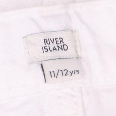 River Island Girls White Bermuda Denim Shorts 11-12 Years