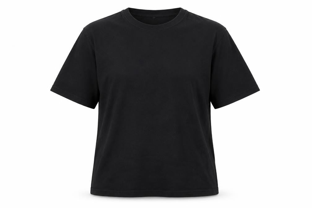 Donnay Unisex Black Cotton Crew Neck T-Shirt