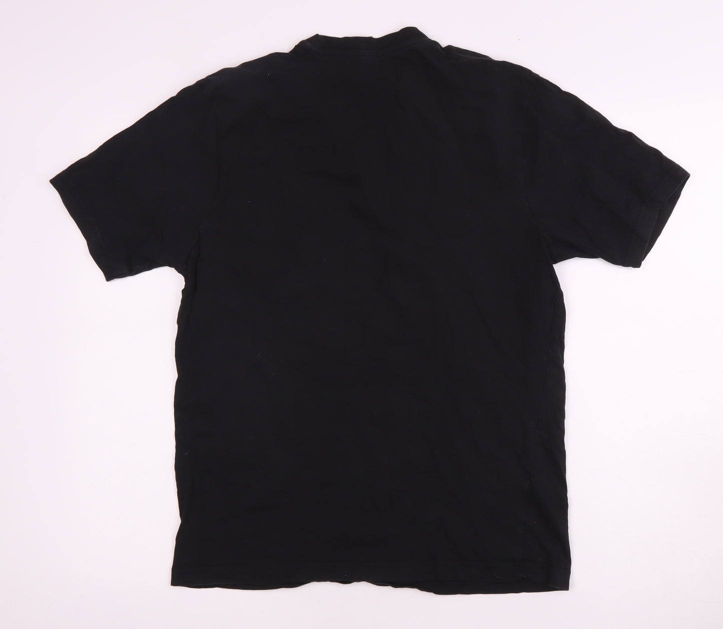 Donnay Unisex Black Cotton Crew Neck T-Shirt